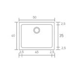 341 Classic 50x40 00.White - Sanitec - Image 2