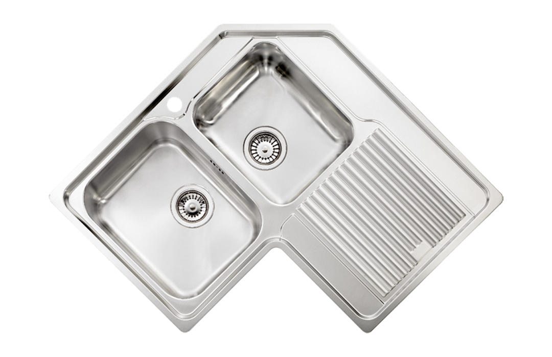 1430-STAINLESS-STEEL-11248-ZENITE-SATINE-83CH83 Ανοξείδωτος 11248 Ζenith Σατινέ 83x83 Αριστερός - Sanitec - Image 1