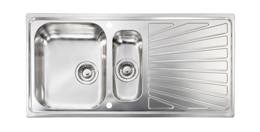 1444-STAINLESS-STEEL-11455-COMETA-SATINE-100X50 Ανοξείδωτος 11455 Cometa Σατινέ 100x50 Αριστερός - Sanitec - Image 1