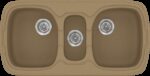 303 Classic 96x51 16.Metallic Coffee - Sanitec