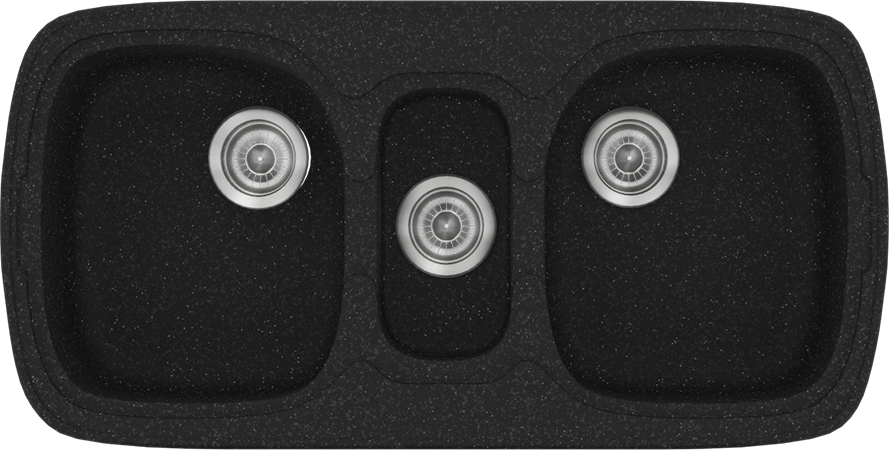584-CLASSIC-303-96CH51 303 Classic 96x51 05.Granite Black - Sanitec - Image 1