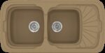304 Classic 96x51 16.Metallic Coffee - Sanitec