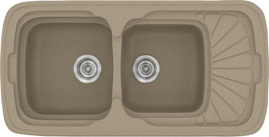 595-CLASSIC-304-96CH51 304 Classic 96x51 42.Granite Taupe - Sanitec - Image 1