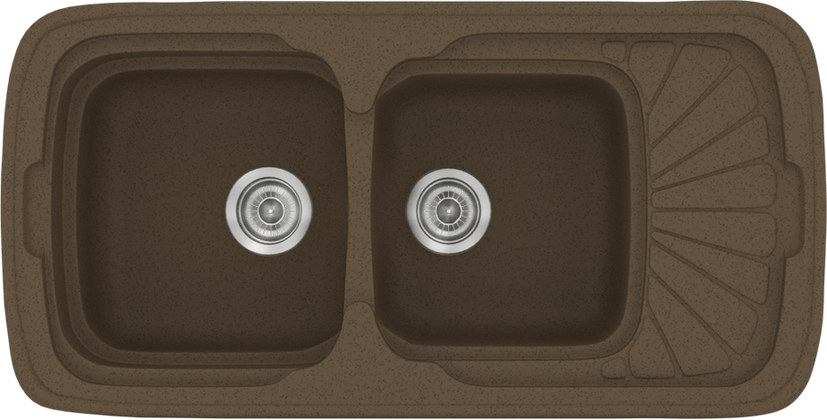597-CLASSIC-304-96CH51 304 Classic 96x51 41.Granite Rust - Sanitec - Image 1