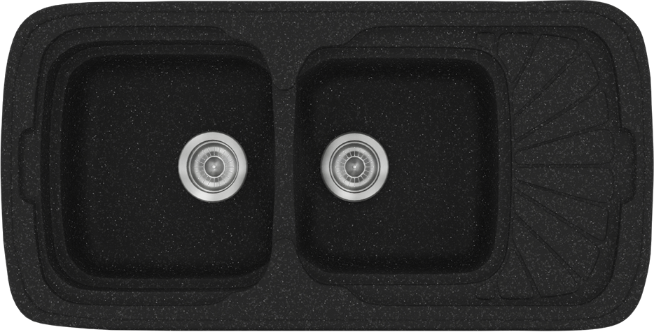 603-CLASSIC-304-96CH51 304 Classic 96x51 05.Granite Black - Sanitec - Image 1