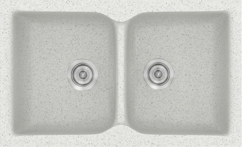 935-CLASSIC-322-81CH50 322 Classic 81x50 01.Granite White - Sanitec - Image 1
