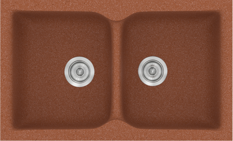 936-CLASSIC-322-81CH50 322 Classic 81x50 20.Granite Terracota - Sanitec - Image 1