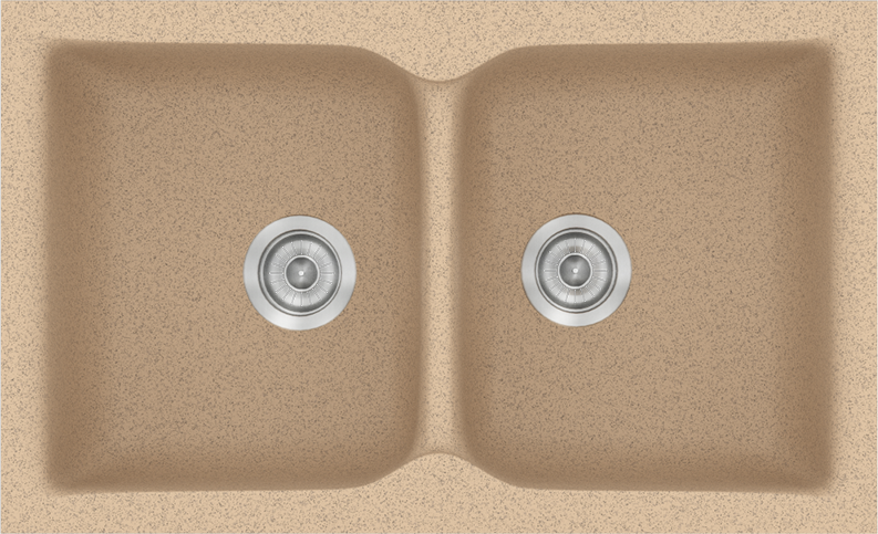 946-CLASSIC-322-81CH50 322 Classic 81x50 10.Granite Beige - Sanitec - Image 1