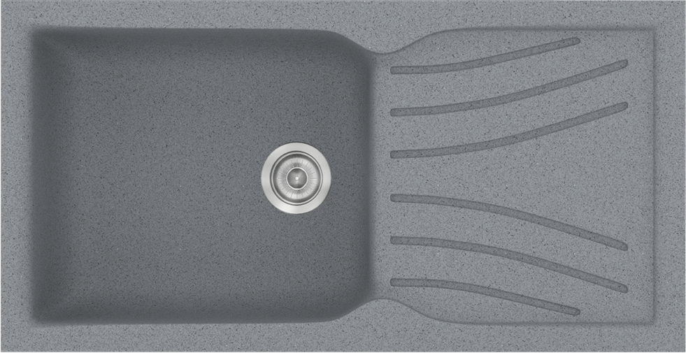 972-CLASSIC-324-100CH50 324 Classic 100x50 17.Metallic Silver - Sanitec - Image 1