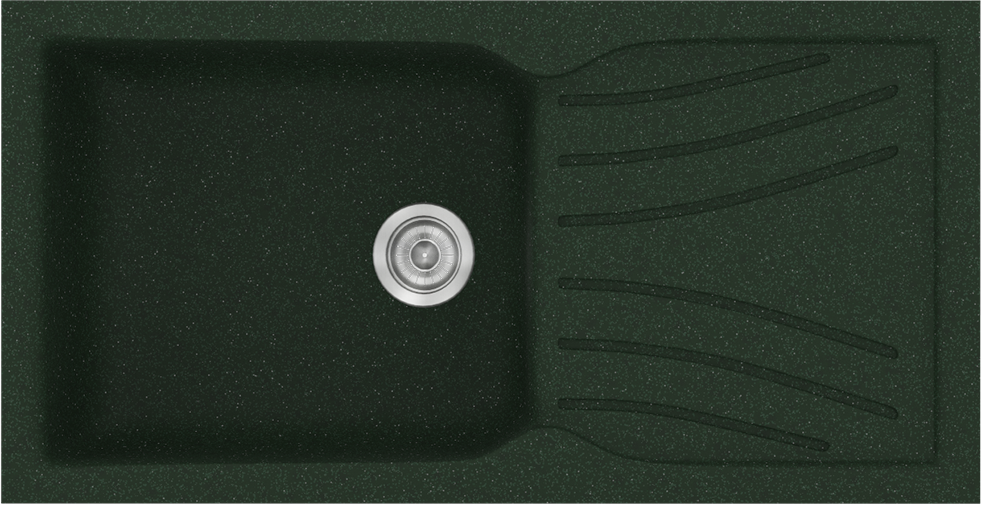 979-CLASSIC-324-100CH50 324 Classic 100x50 19.Granite Green - Sanitec - Image 1